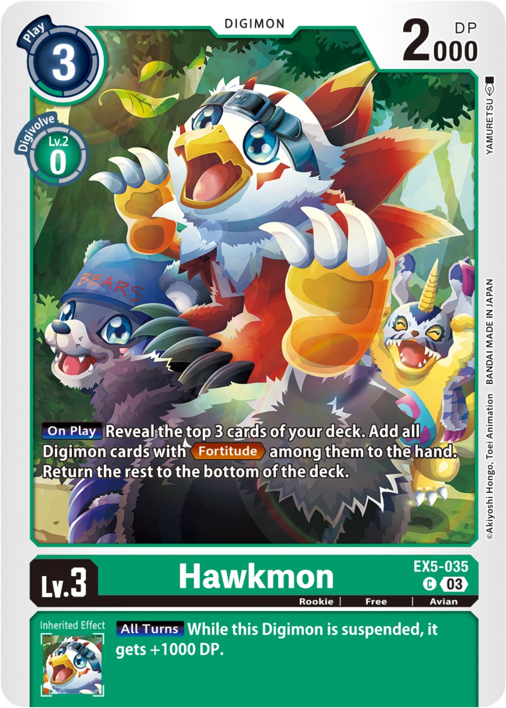 Hawkmon [EX5-035] [Animal Colosseum] | Shuffle n Cut Hobbies & Games