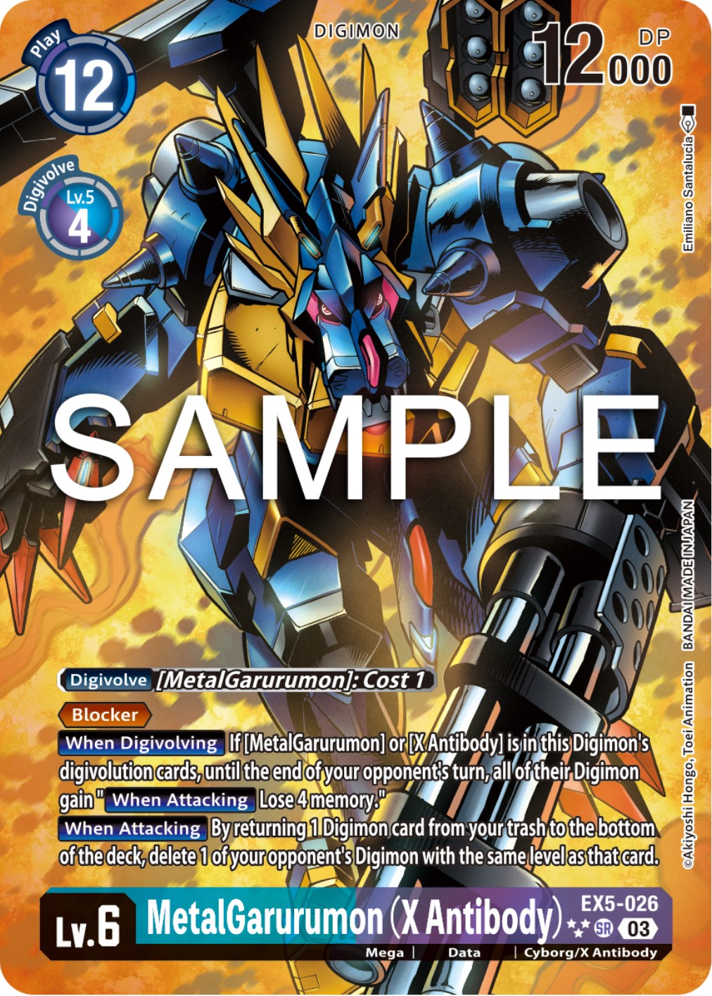 MetalGarurumon (X Antibody) [EX5-026] (English Exclusive Alternate Art) [Animal Colosseum] | Shuffle n Cut Hobbies & Games