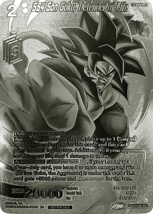 SS4 Son Goku, Defender of Life (2023 Offline Regionals Silver Print) (SD17-02) [Promotion Cards] | Shuffle n Cut Hobbies & Games