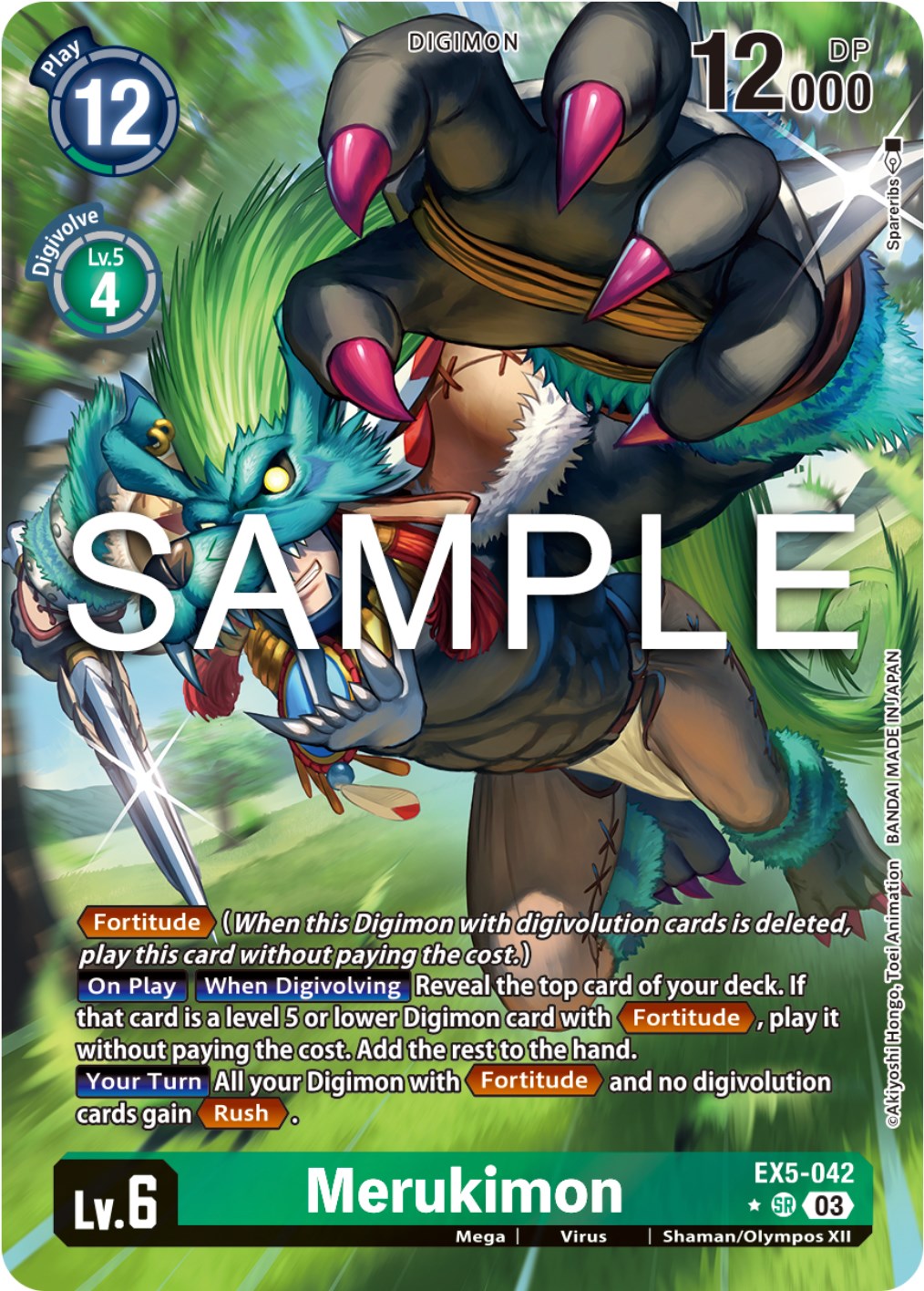 Merukimon [EX5-042] (Alternate Art) [Animal Colosseum] | Shuffle n Cut Hobbies & Games