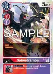 Saberdramon [P-091] - P-091 (3rd Anniversary Update Pack) [Promotional Cards] | Shuffle n Cut Hobbies & Games