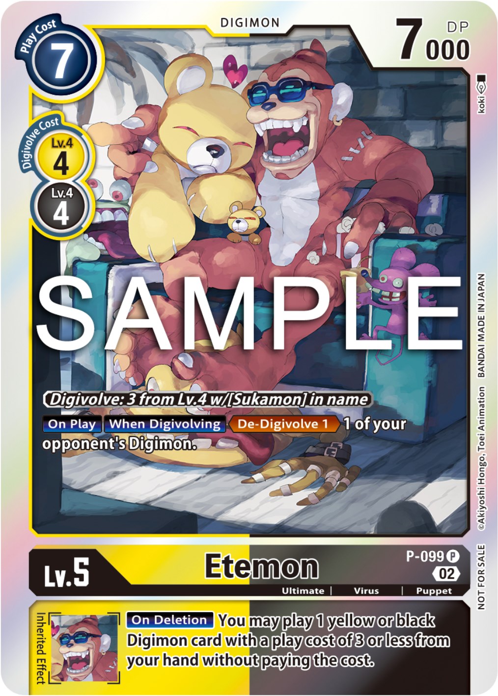 Etemon [P-099] (Limited Card Pack Ver.2) [Promotional Cards] | Shuffle n Cut Hobbies & Games