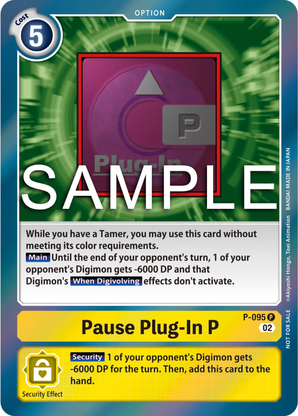 Pause Plug-In P [P-095] (3rd Anniversary Update Pack) [Promotional Cards] | Shuffle n Cut Hobbies & Games