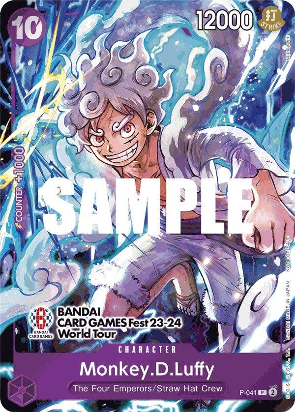 Monkey.D.Luffy (BANDAI CARD GAMES Fest 23-24 World Tour) [One Piece Promotion Cards] | Shuffle n Cut Hobbies & Games