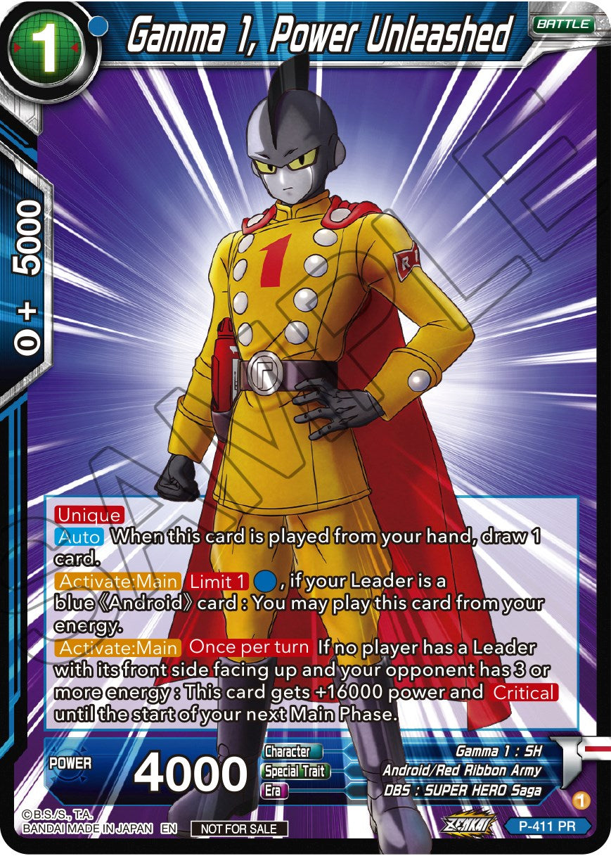 Gamma 1, Power Unleashed (Zenkai Series Tournament Pack Vol.1) (P-411) [Tournament Promotion Cards] | Shuffle n Cut Hobbies & Games