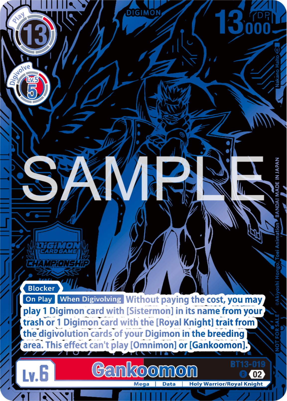 Jesmon (X Antibody) [BT10-016] (2023 Championship Finals 1st Place) [Versus Royal Knights Promos] | Shuffle n Cut Hobbies & Games