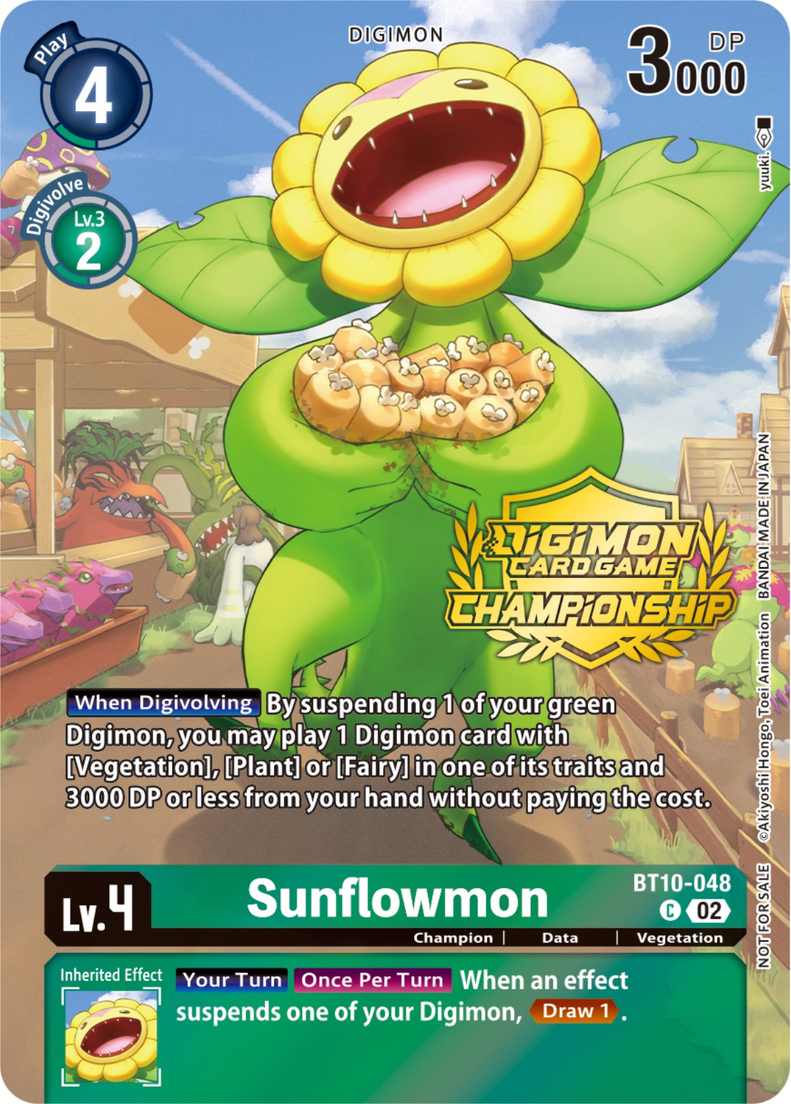 Sunflowmon [BT10-048] (Championship 2023 Tamers Pack) [Xros Encounter Promos] | Shuffle n Cut Hobbies & Games