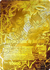 Son Goku // Son Goku & Vegeta, Tag Team in Hell (2023 Championship Finals) (Gold Metal Foil) (BT22-031) [Tournament Promotion Cards] | Shuffle n Cut Hobbies & Games