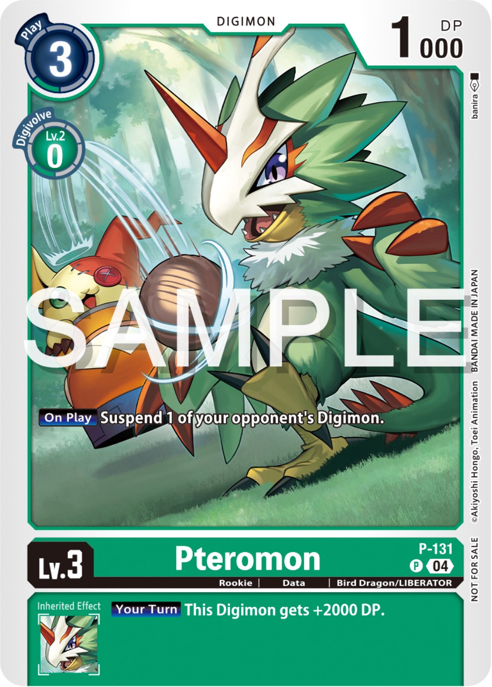 Pteromon [P-131] (Digimon Liberator Promotion Pack) [Promotional Cards] | Shuffle n Cut Hobbies & Games