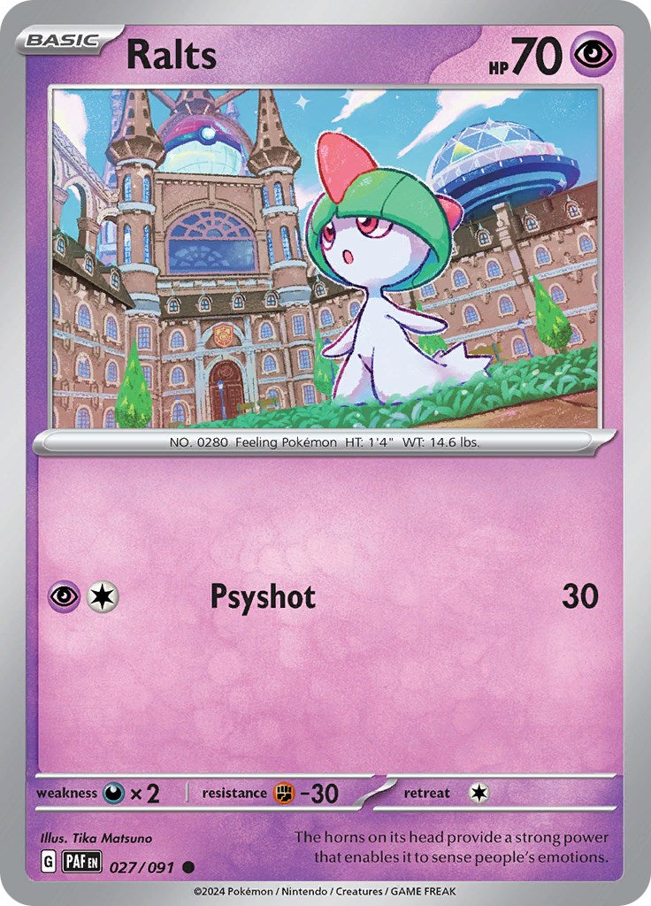 Ralts (027/091) [Scarlet & Violet: Paldean Fates] | Shuffle n Cut Hobbies & Games