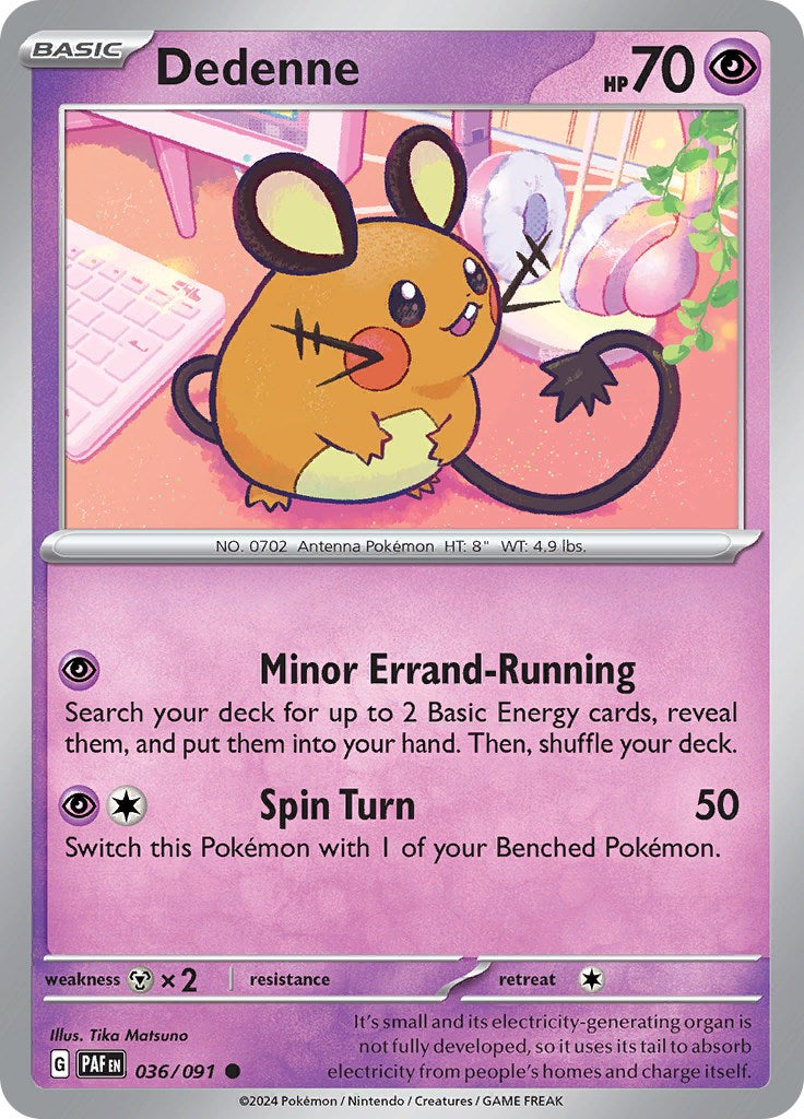 Dedenne (036/091) [Scarlet & Violet: Paldean Fates] | Shuffle n Cut Hobbies & Games