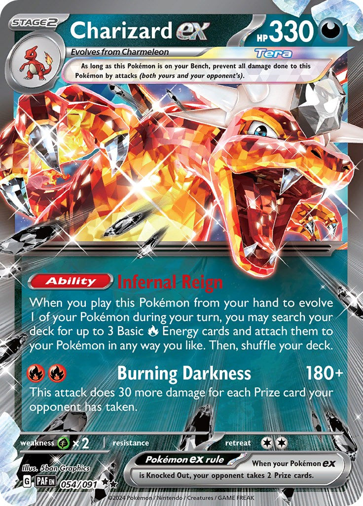 Charizard ex (054/091) [Scarlet & Violet: Paldean Fates] | Shuffle n Cut Hobbies & Games