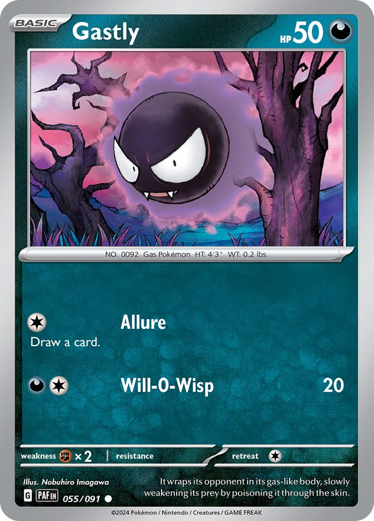 Gastly (055/091) [Scarlet & Violet: Paldean Fates] | Shuffle n Cut Hobbies & Games