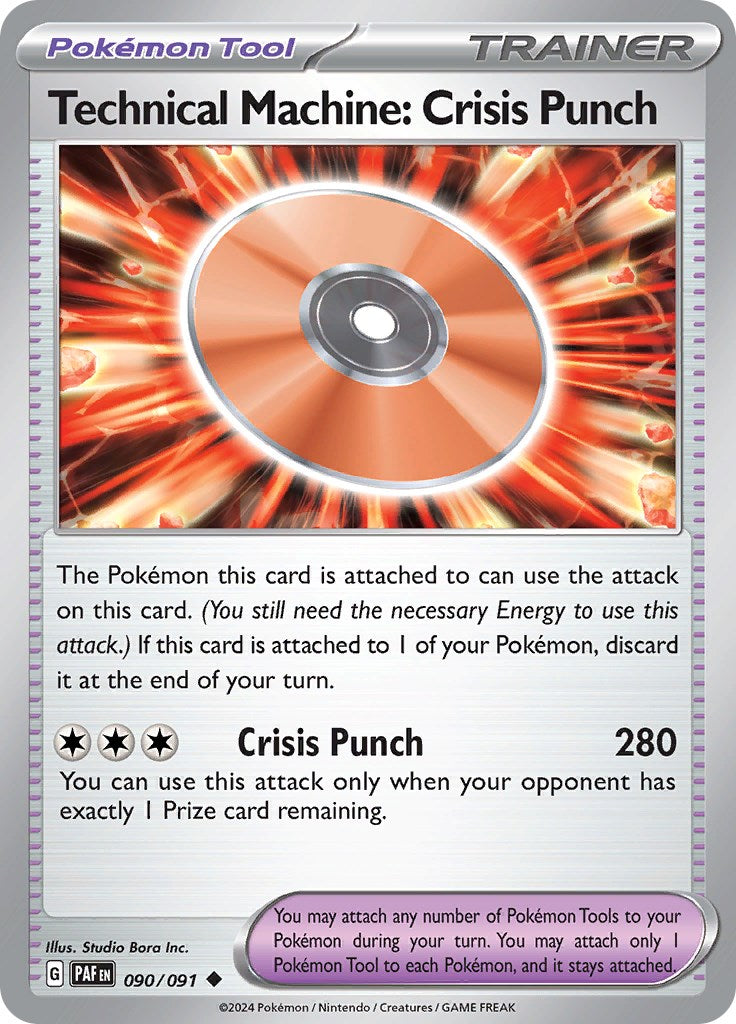 Technical Machine: Crisis Punch (090/091) [Scarlet & Violet: Paldean Fates] | Shuffle n Cut Hobbies & Games