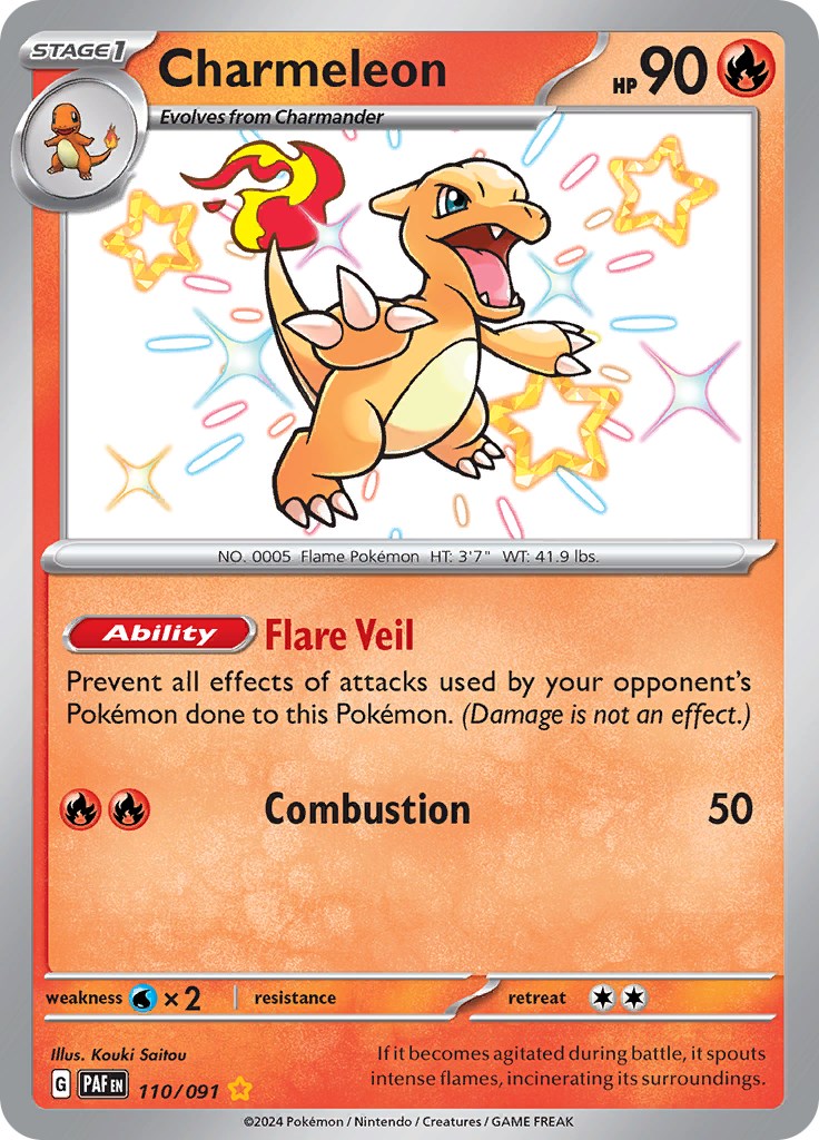 Charmeleon (110/091) [Scarlet & Violet: Paldean Fates] | Shuffle n Cut Hobbies & Games