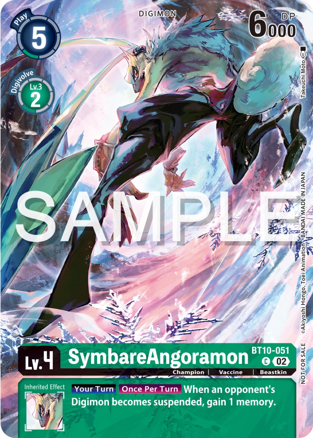 SymbareAngoramon [BT10-051] (Digimon Illustration Competition Pack 2023) [Xros Encounter Promos] | Shuffle n Cut Hobbies & Games