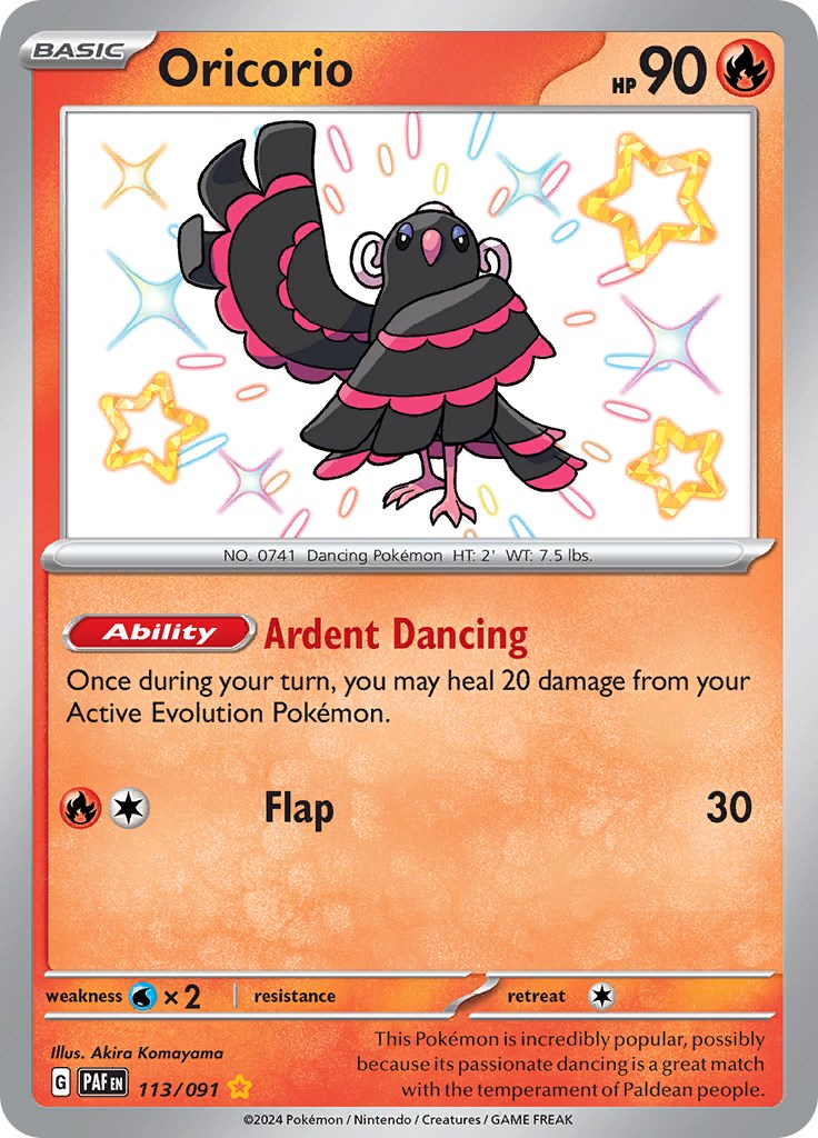 Oricorio (113/091) [Scarlet & Violet: Paldean Fates] | Shuffle n Cut Hobbies & Games