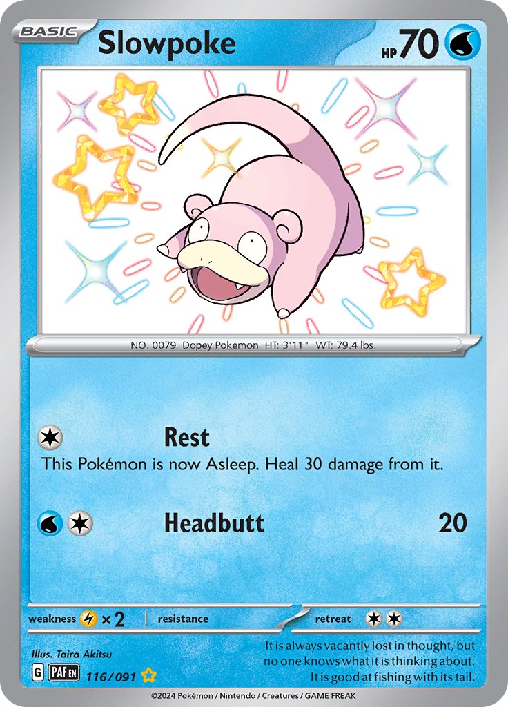 Slowpoke (116/091) [Scarlet & Violet: Paldean Fates] | Shuffle n Cut Hobbies & Games