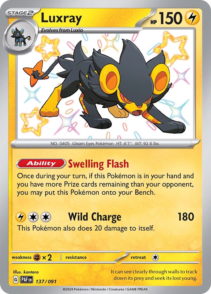 Luxray (137/091) [Scarlet & Violet: Paldean Fates] | Shuffle n Cut Hobbies & Games