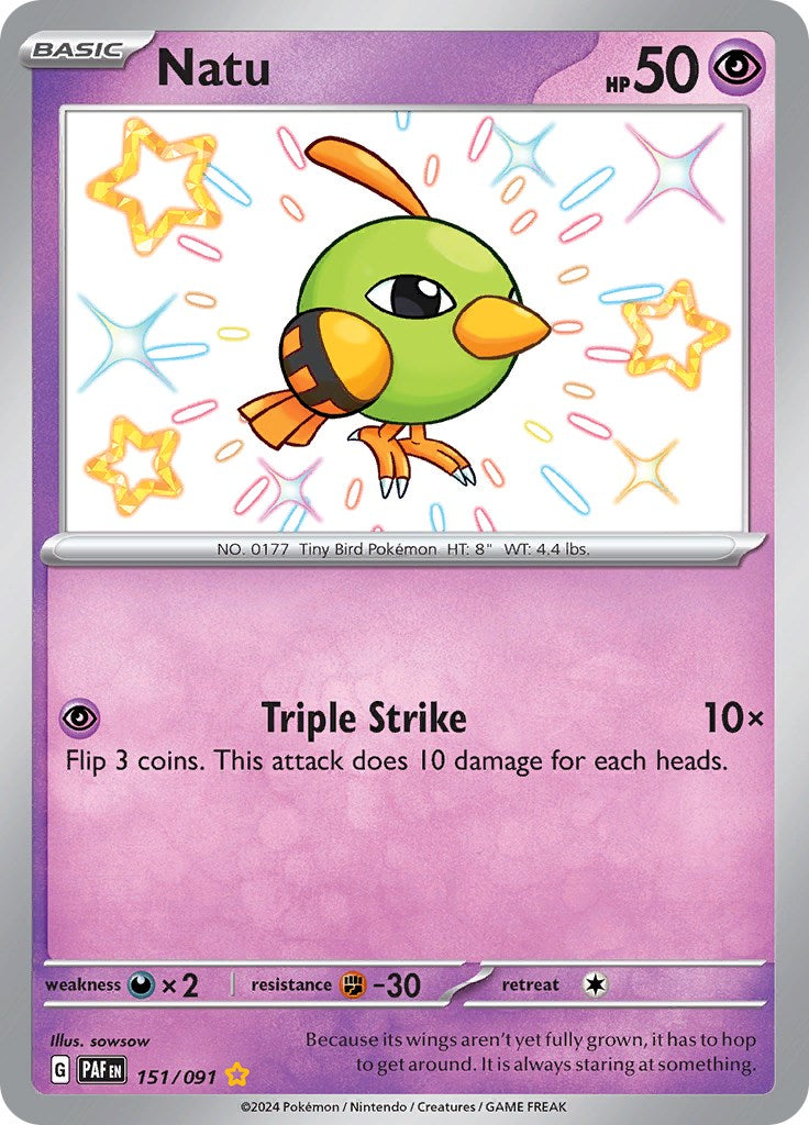 Natu (151/091) [Scarlet & Violet: Paldean Fates] | Shuffle n Cut Hobbies & Games