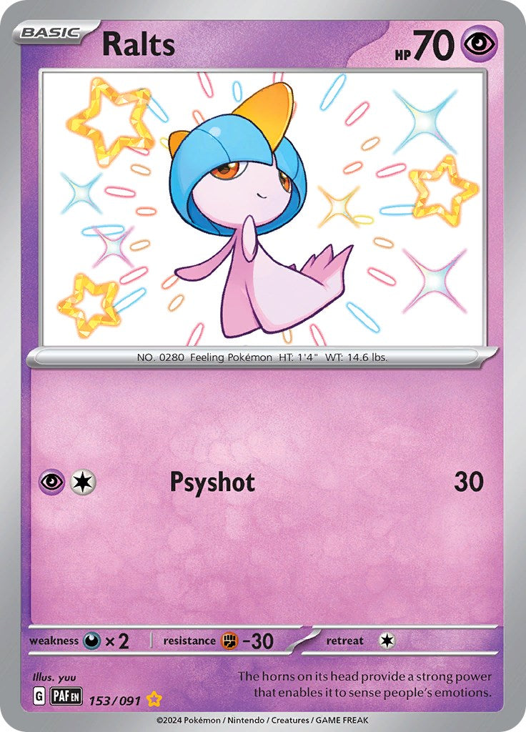 Ralts (153/091) [Scarlet & Violet: Paldean Fates] | Shuffle n Cut Hobbies & Games