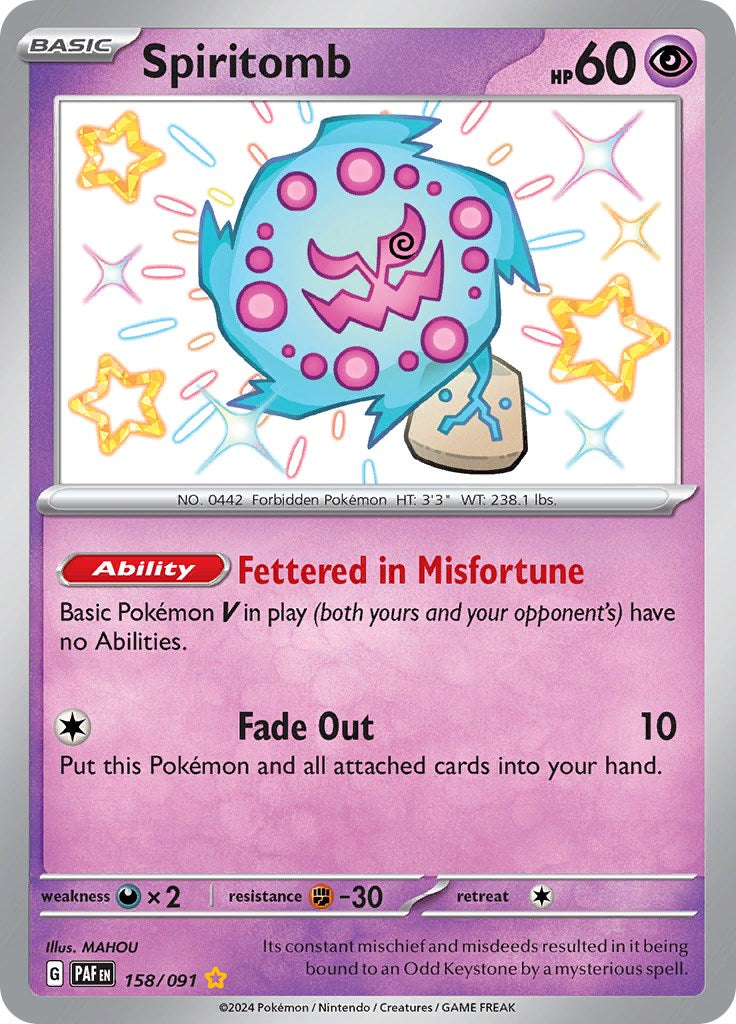 Spiritomb (158/091) [Scarlet & Violet: Paldean Fates] | Shuffle n Cut Hobbies & Games