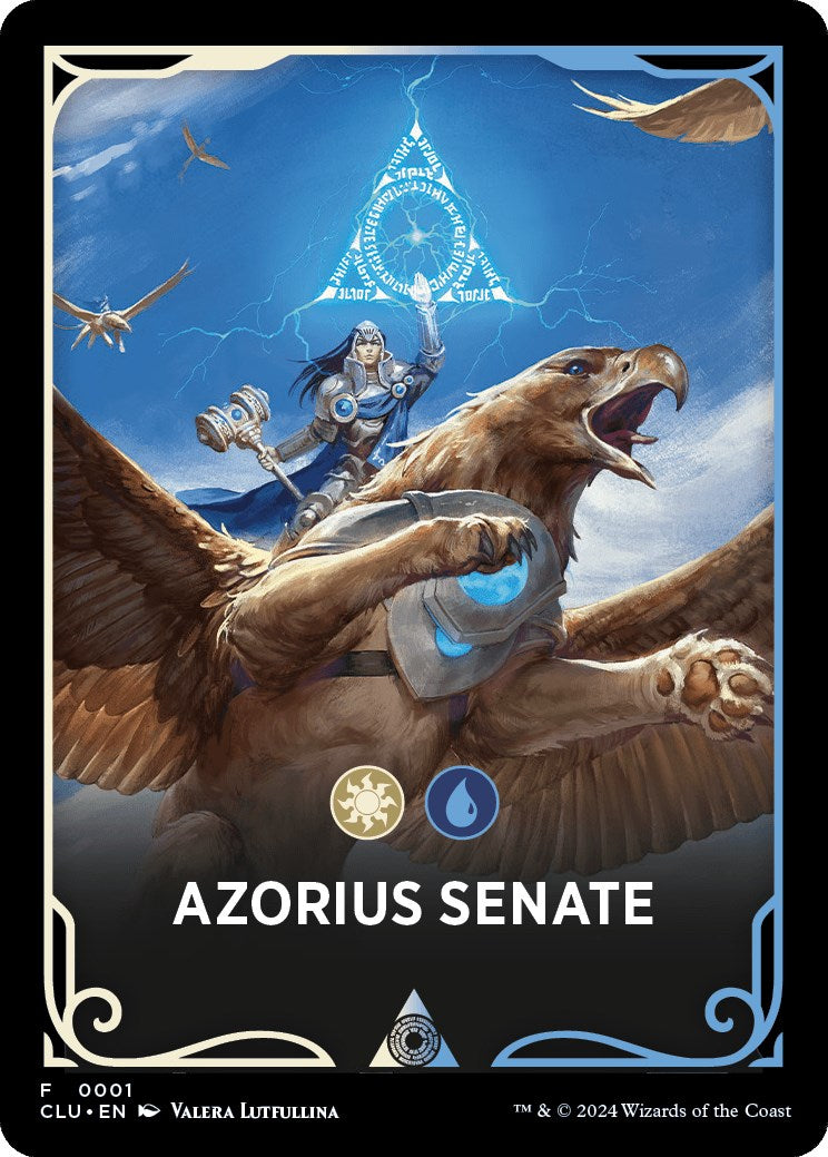 Azorius Senate Theme Card [Ravnica: Clue Edition Tokens] | Shuffle n Cut Hobbies & Games