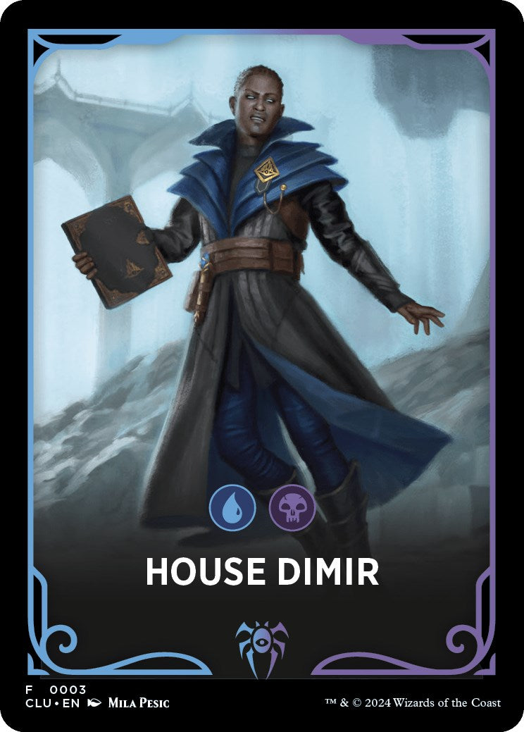 House Dimir Theme Card [Ravnica: Clue Edition Tokens] | Shuffle n Cut Hobbies & Games