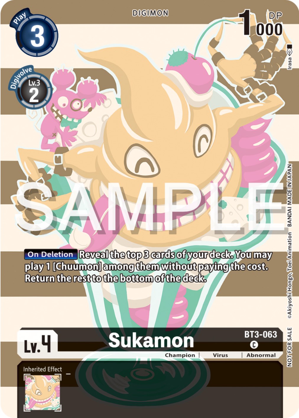 Sukamon [BT3-063] (Digimon Illustration Competition Pack 2023) [Release Special Booster Promos] | Shuffle n Cut Hobbies & Games