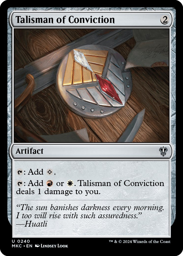 Talisman of Conviction [Murders at Karlov Manor Commander] | Shuffle n Cut Hobbies & Games