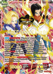 Android 17 & Android 18 // Android 17 & Android 18, Future Evil (2023 Worlds ZENKAI 06 Leader Set) (BT23-002) [Tournament Promotion Cards] | Shuffle n Cut Hobbies & Games