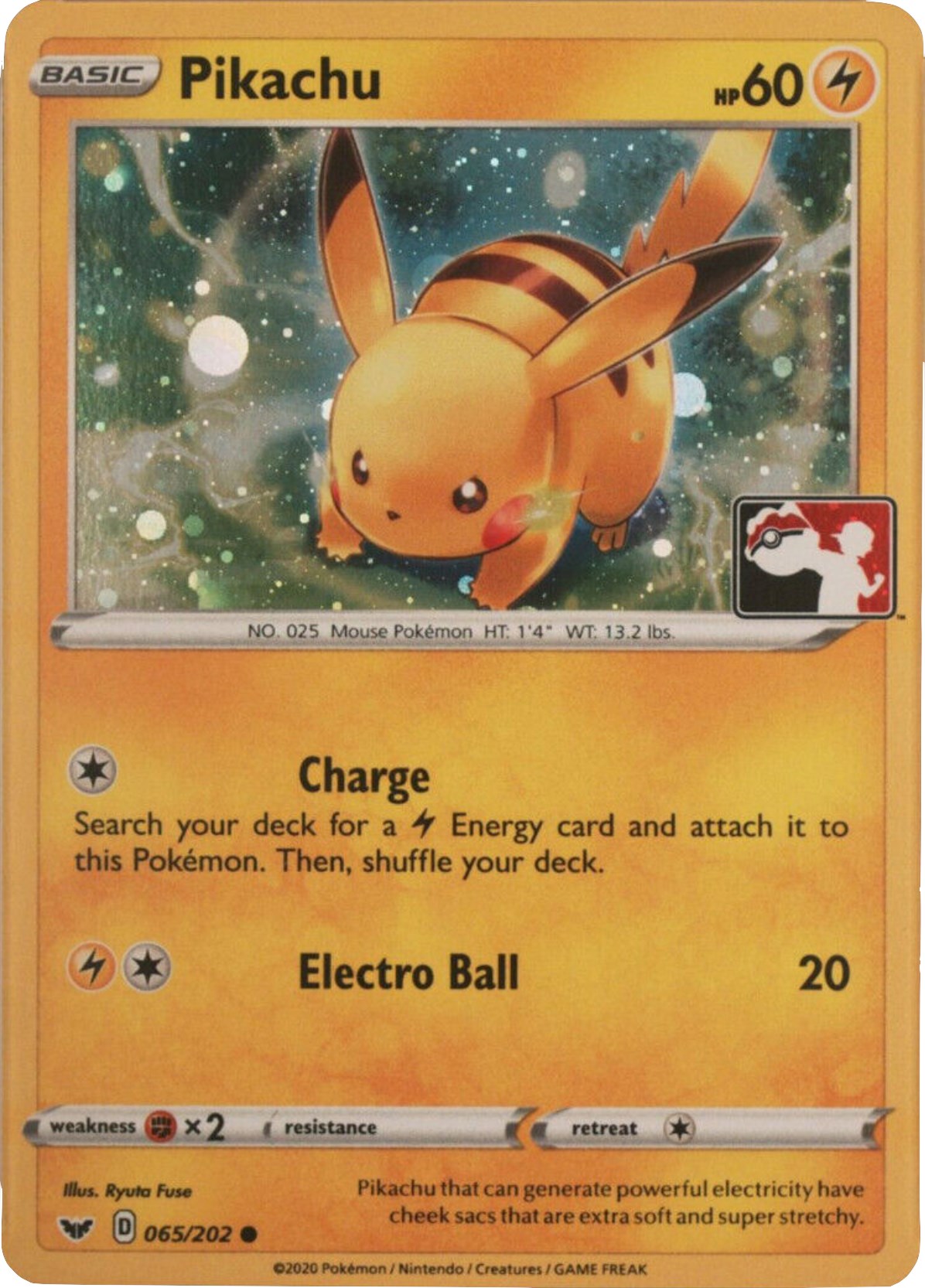 Pikachu (065/202) (Cosmos Holo) [League & Championship Cards] | Shuffle n Cut Hobbies & Games