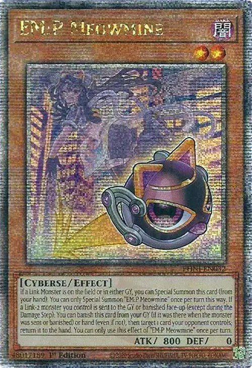 EM:P Meowmine [PHNI-EN032] Quarter Century Secret Rare | Shuffle n Cut Hobbies & Games