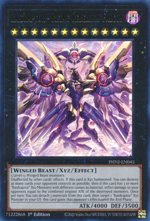 Raidraptor - Rising Rebellion Falcon [PHNI-EN045] Ultra Rare | Shuffle n Cut Hobbies & Games