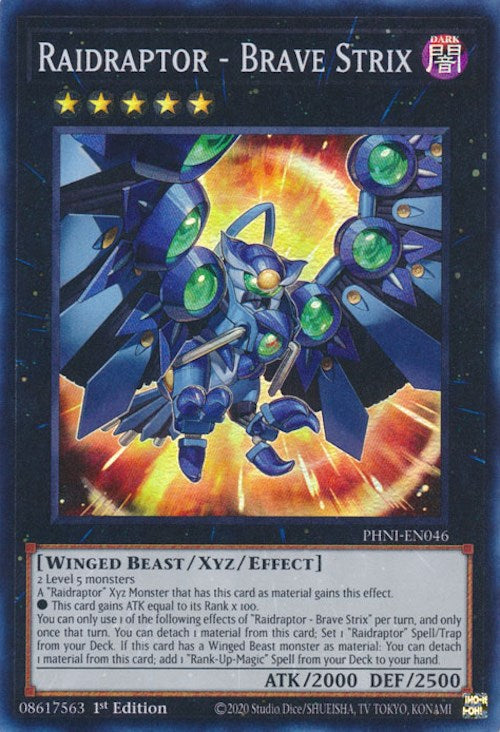 Raidraptor - Brave Strix [PHNI-EN046] Super Rare | Shuffle n Cut Hobbies & Games