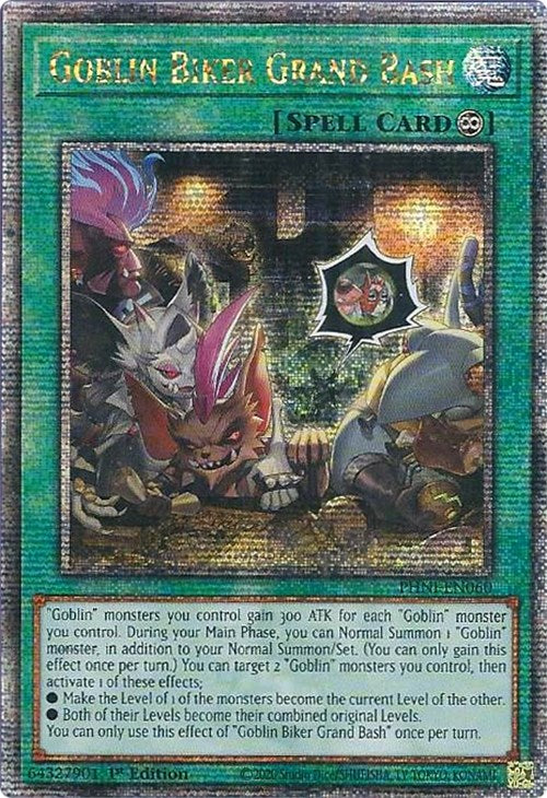 Goblin Biker Grand Bash [PHNI-EN060] Quarter Century Secret Rare | Shuffle n Cut Hobbies & Games