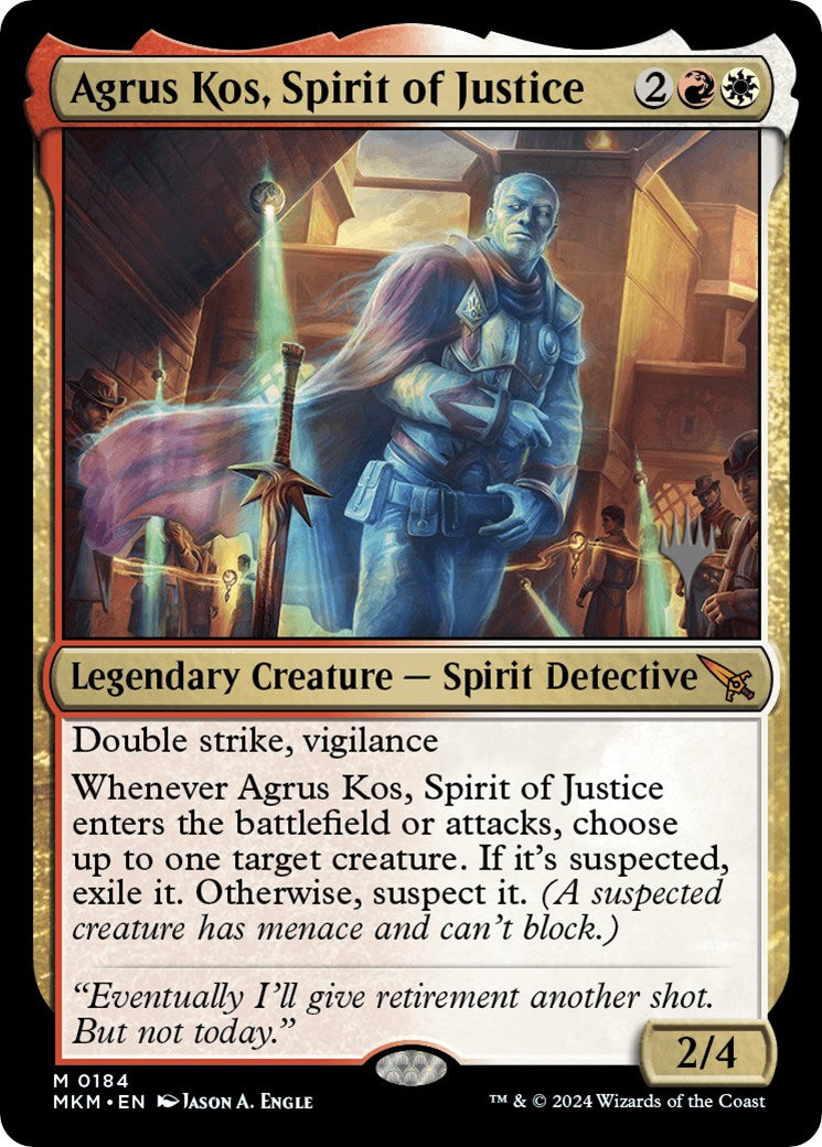 Agrus Kos, Spirit of Justice (Promo Pack) [Murders at Karlov Manor Promos] | Shuffle n Cut Hobbies & Games