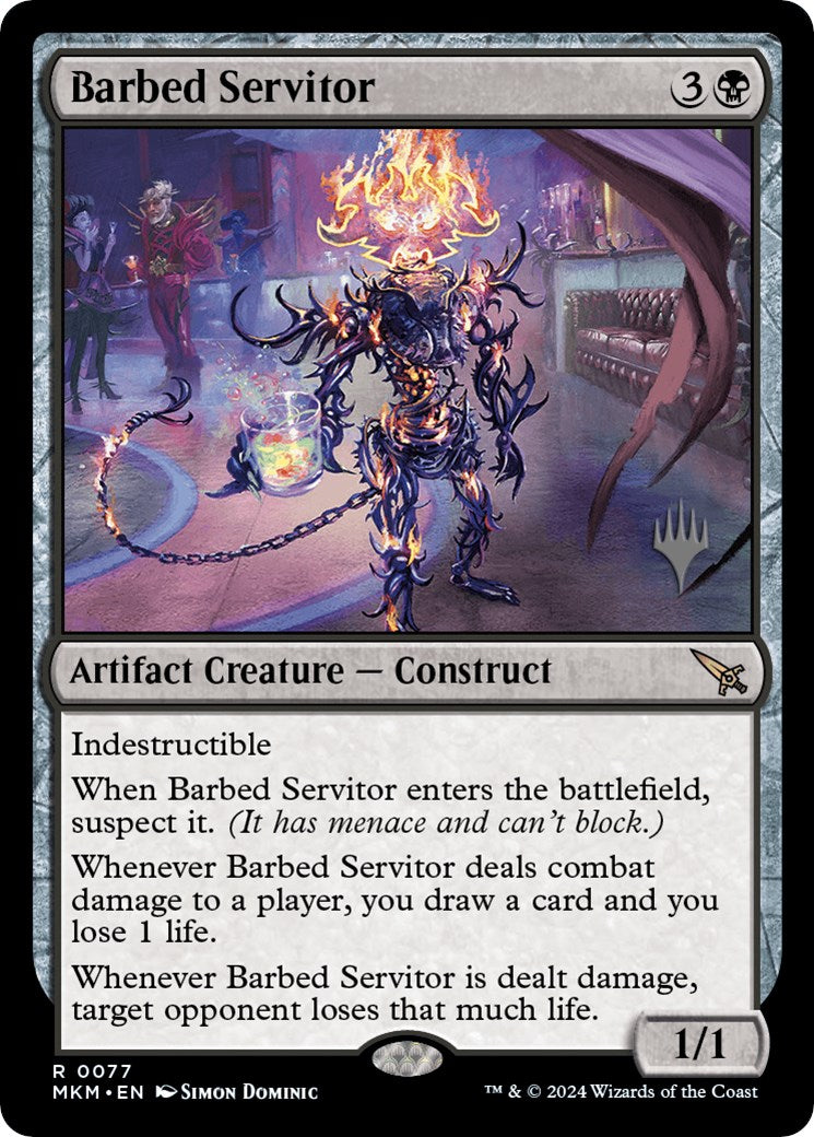 Barbed Servitor (Promo Pack) [Murders at Karlov Manor Promos] | Shuffle n Cut Hobbies & Games