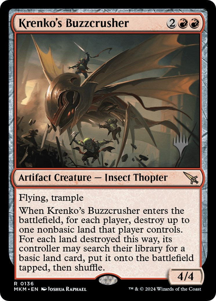 Krenko's Buzzcrusher (Promo Pack) [Murders at Karlov Manor Promos] | Shuffle n Cut Hobbies & Games