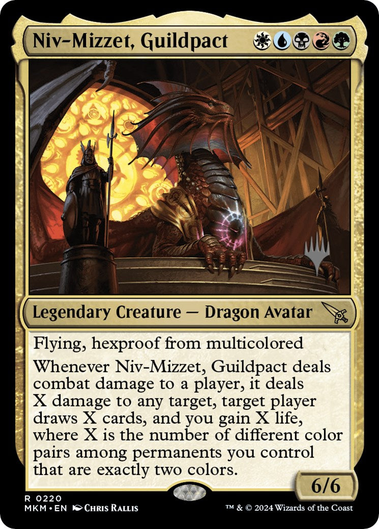 Niv-Mizzet, Guildpact (Promo Pack) [Murders at Karlov Manor Promos] | Shuffle n Cut Hobbies & Games