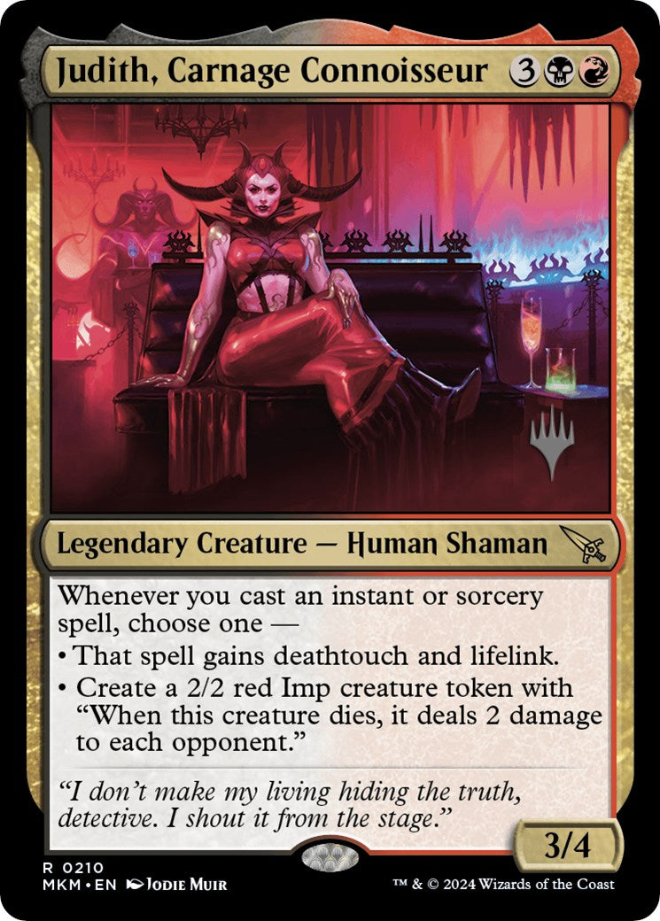 Judith, Carnage Connoisseur (Promo Pack) [Murders at Karlov Manor Promos] | Shuffle n Cut Hobbies & Games