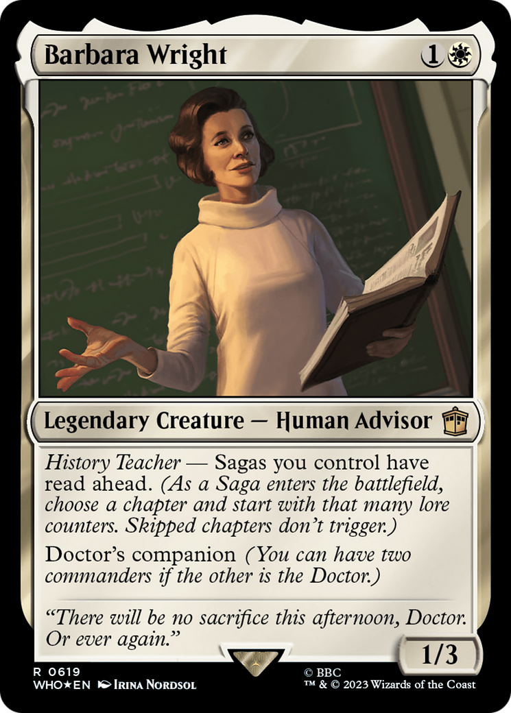 Barbara Wright (Surge Foil) [Doctor Who] | Shuffle n Cut Hobbies & Games