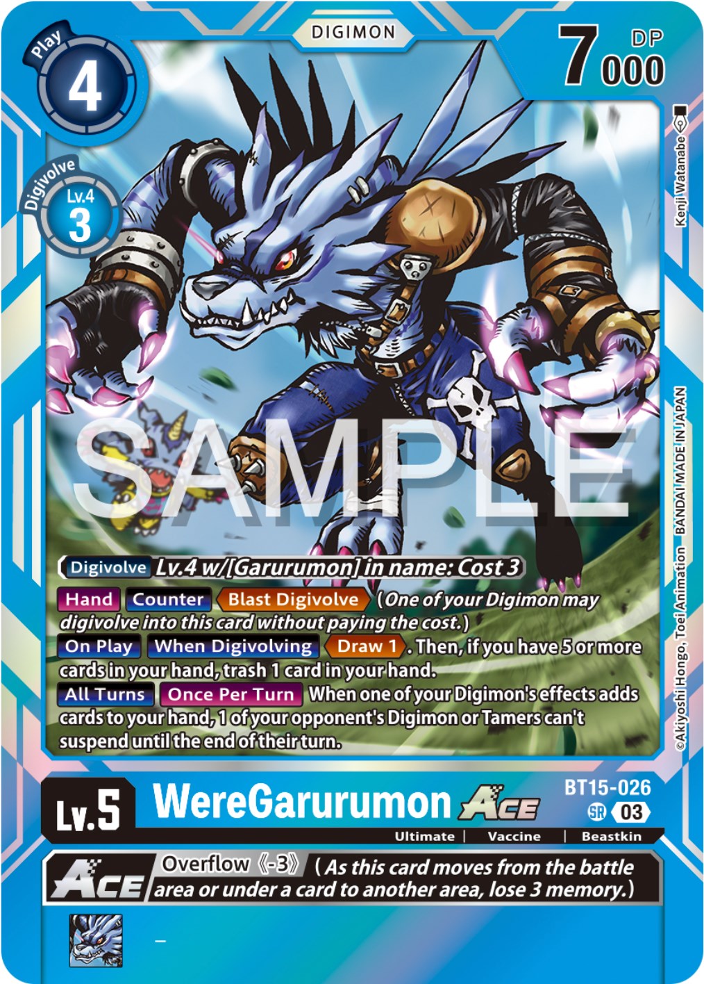 WereGarurumon Ace [BT15-026] [Exceed Apocalypse] | Shuffle n Cut Hobbies & Games