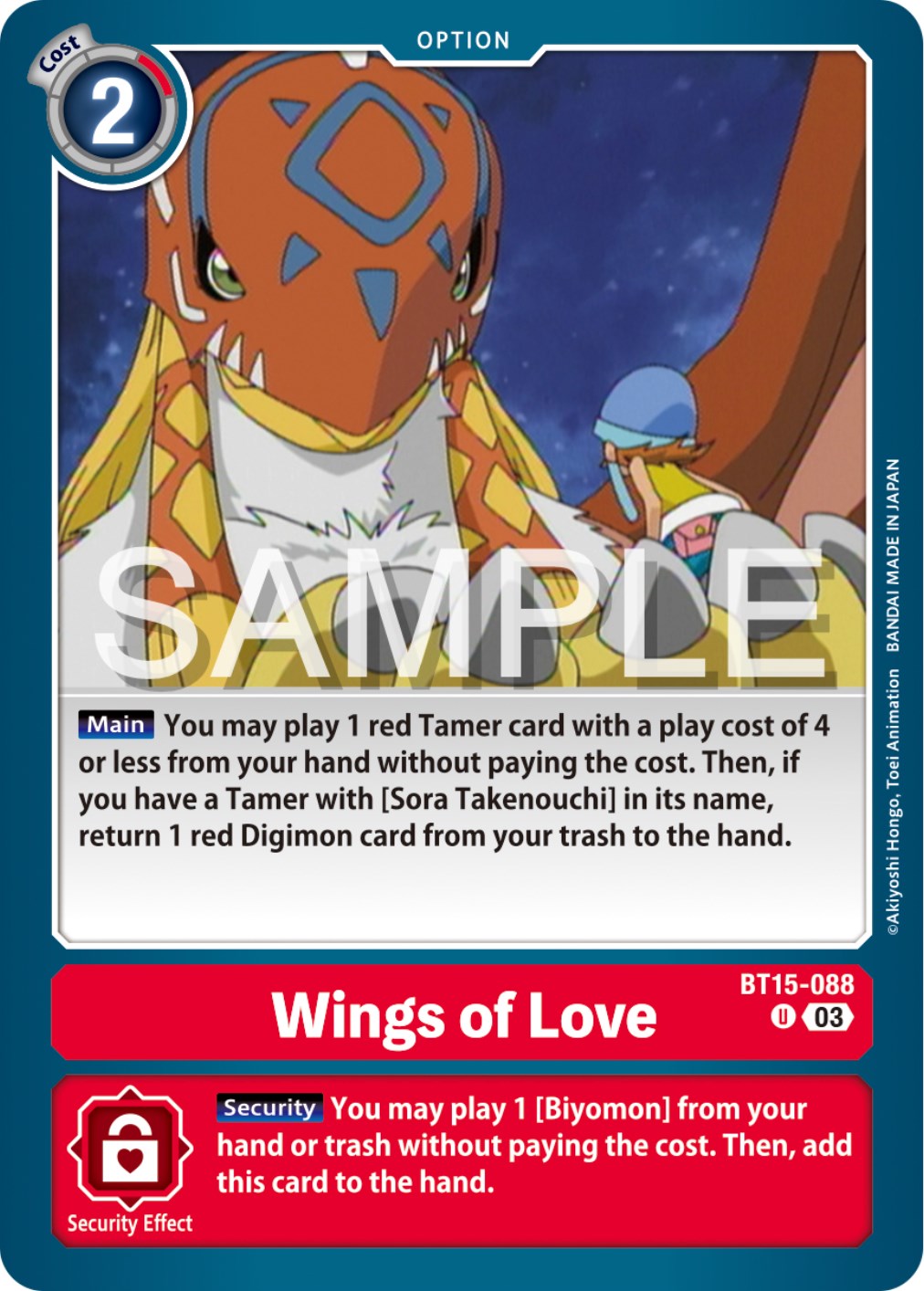 Wings of love [BT15-088] [Exceed Apocalypse] | Shuffle n Cut Hobbies & Games