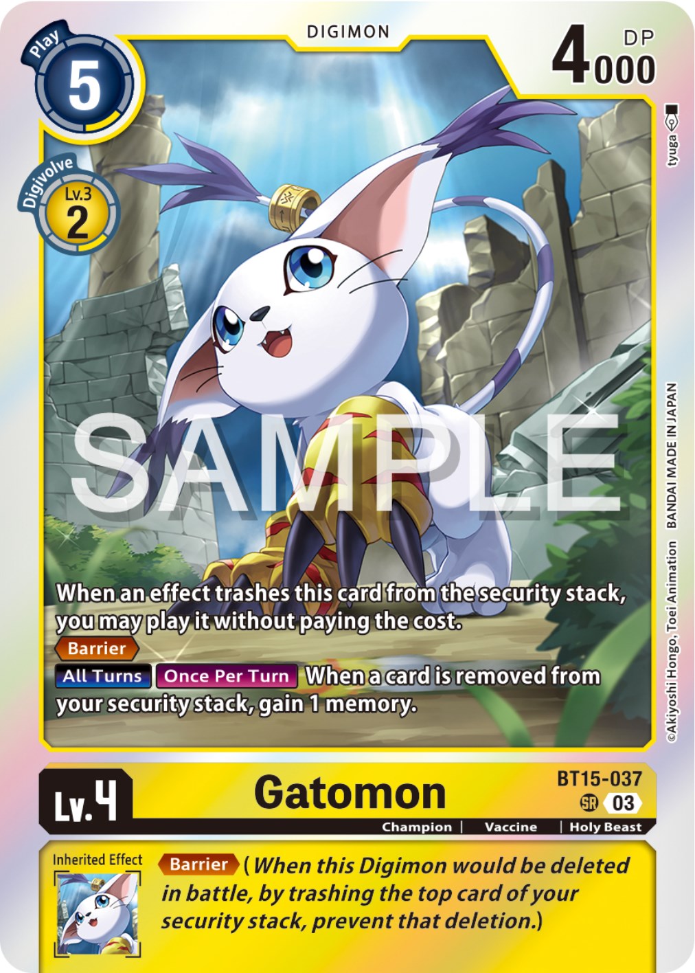 Gatomon [BT15-037] [Exceed Apocalypse] | Shuffle n Cut Hobbies & Games