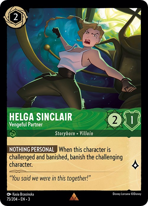 Helga Sinclair - Vengeful Partner (75/204) [Into the Inklands] | Shuffle n Cut Hobbies & Games