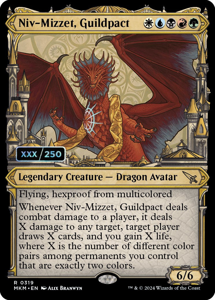 Niv-Mizzet, Guildpact (Serialized) [Murders at Karlov Manor] | Shuffle n Cut Hobbies & Games