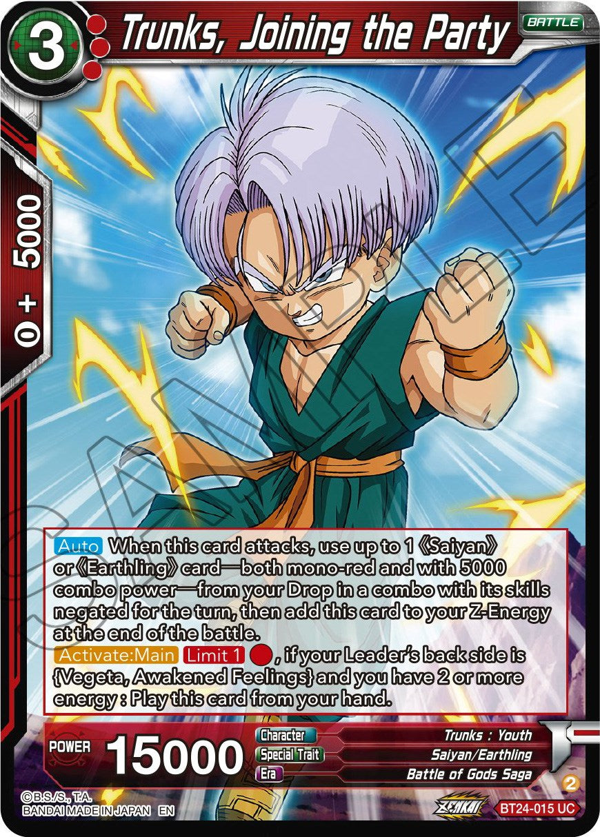 Trunks, Joining the Party (BT24-015) [Beyond Generations] | Shuffle n Cut Hobbies & Games