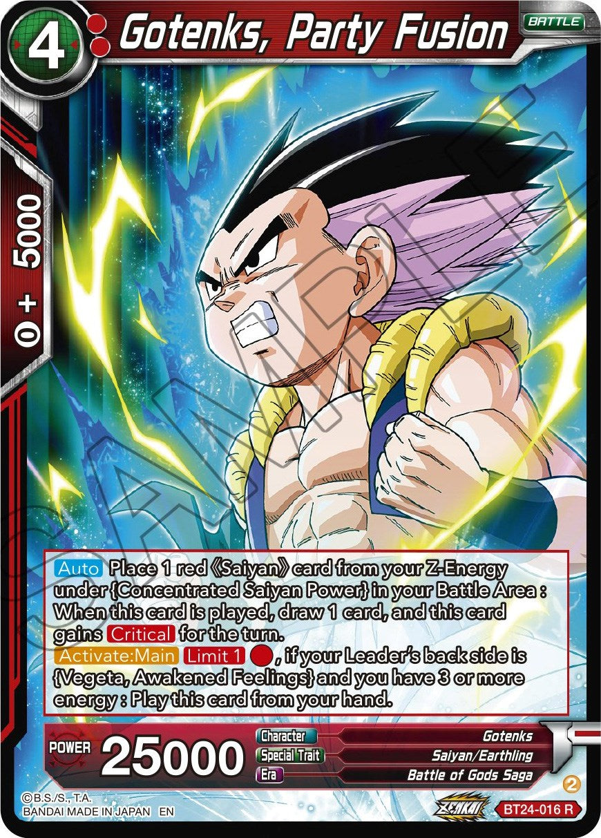 Gotenks, Party Fusion (BT24-016) [Beyond Generations] | Shuffle n Cut Hobbies & Games