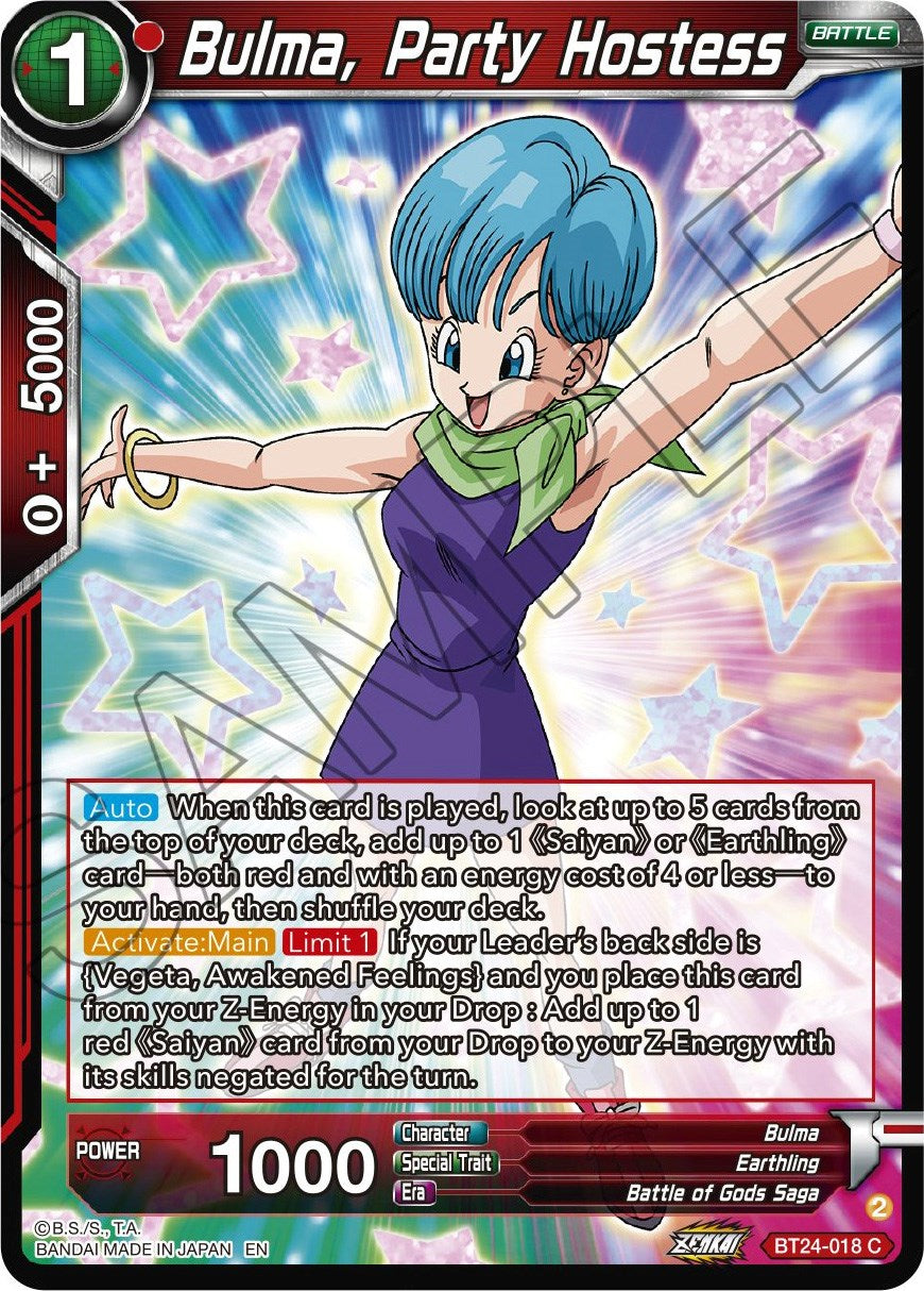 Bulma, Party Hostess (BT24-018) [Beyond Generations] | Shuffle n Cut Hobbies & Games